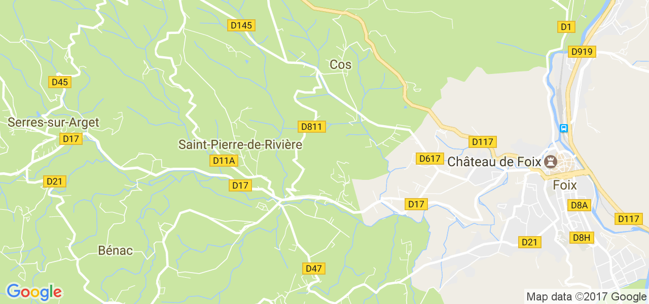 map de la ville de Saint-Pierre-de-Rivière