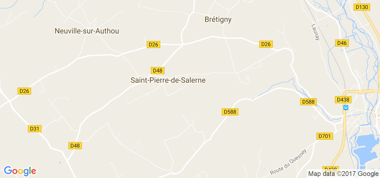 map de la ville de Saint-Pierre-de-Salerne