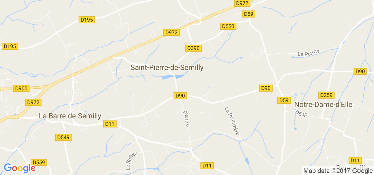 map de la ville de Saint-Pierre-de-Semilly