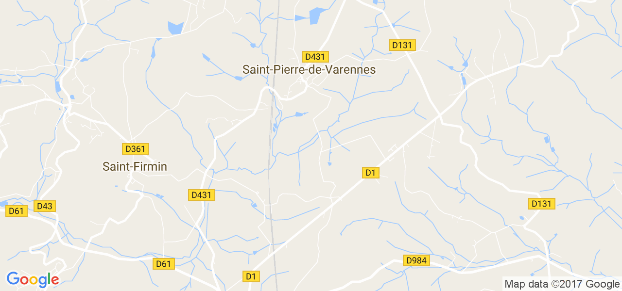 map de la ville de Saint-Pierre-de-Varennes