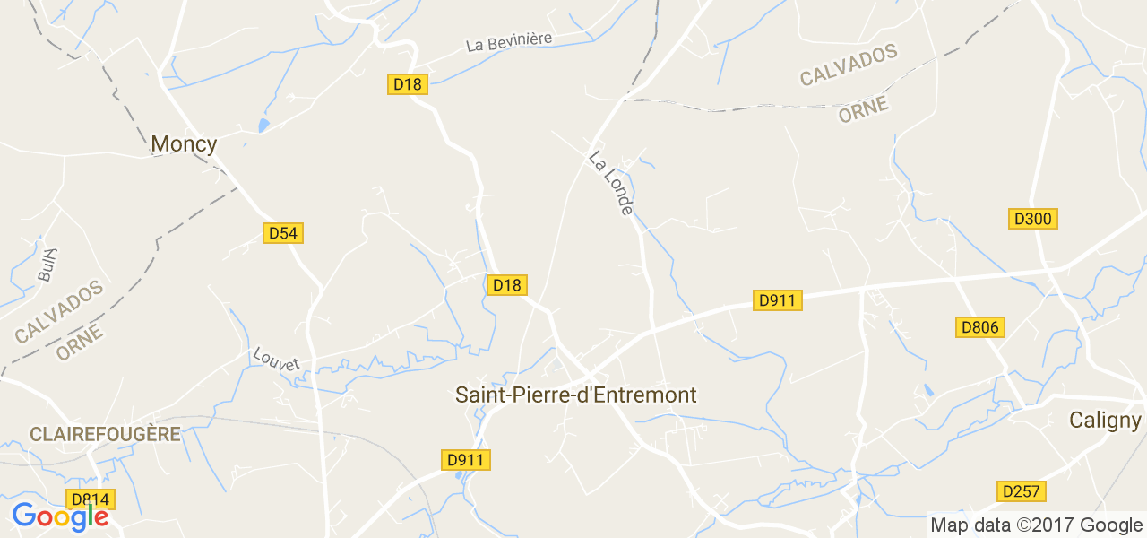 map de la ville de Saint-Pierre-d'Entremont