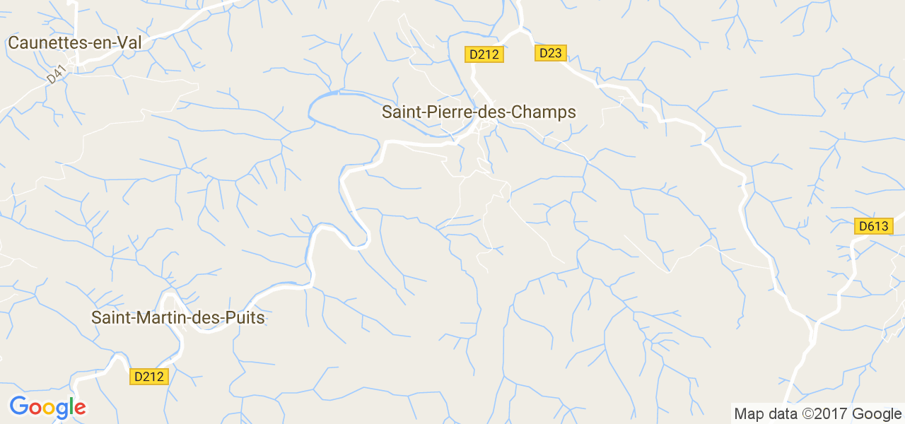 map de la ville de Saint-Pierre-des-Champs