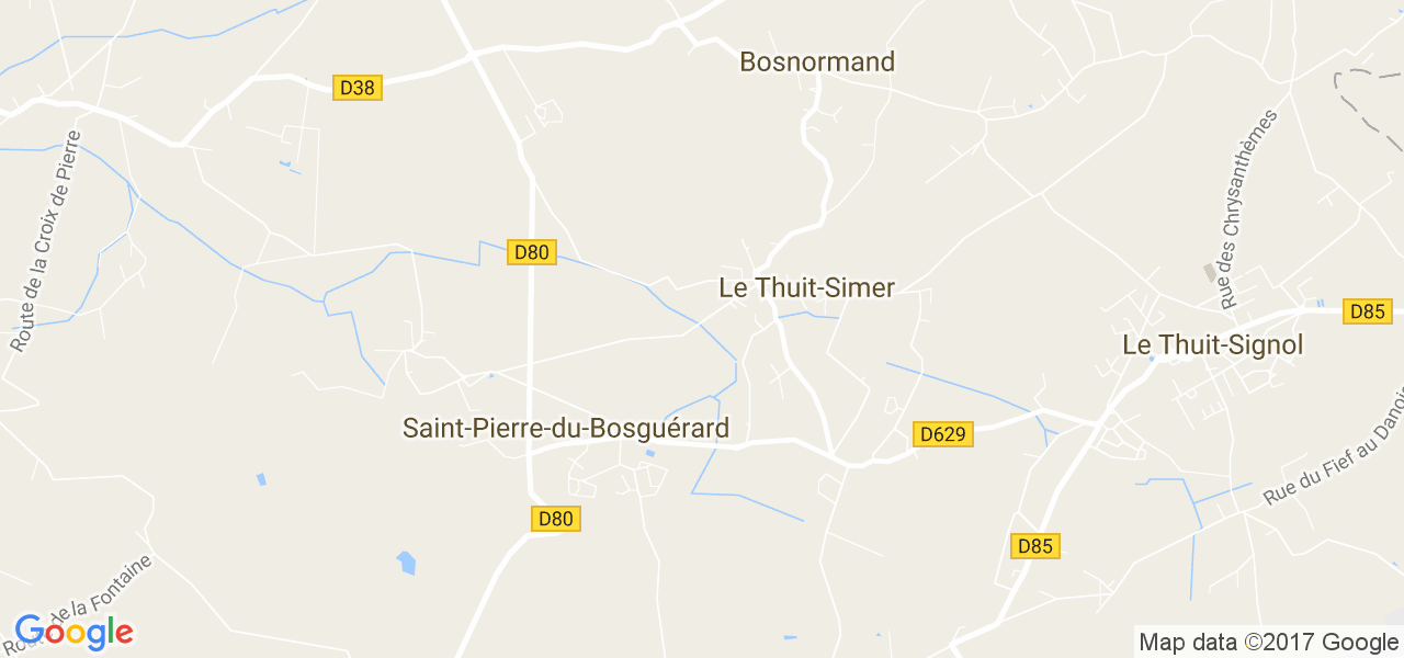 map de la ville de Saint-Pierre-du-Bosguérard