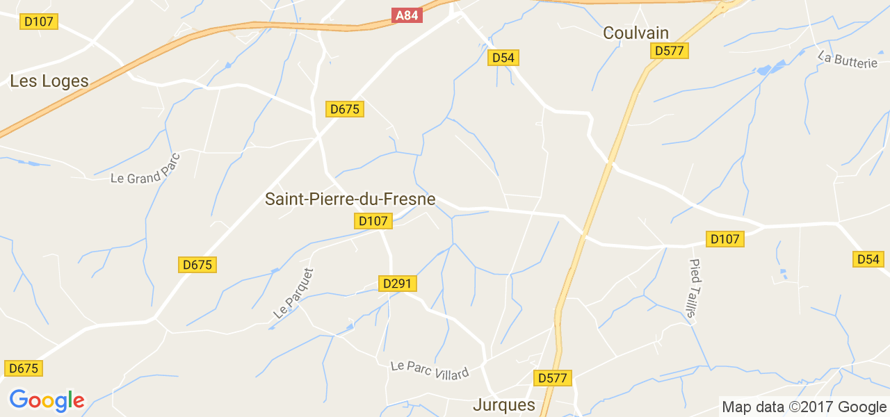 map de la ville de Saint-Pierre-du-Fresne