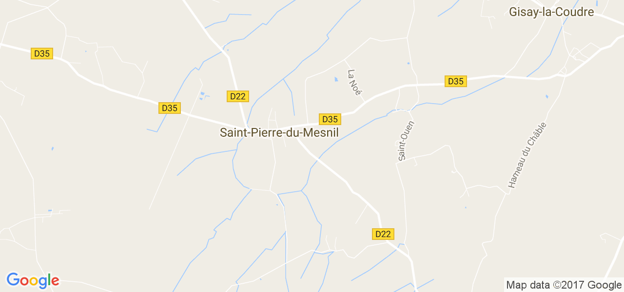 map de la ville de Saint-Pierre-du-Mesnil