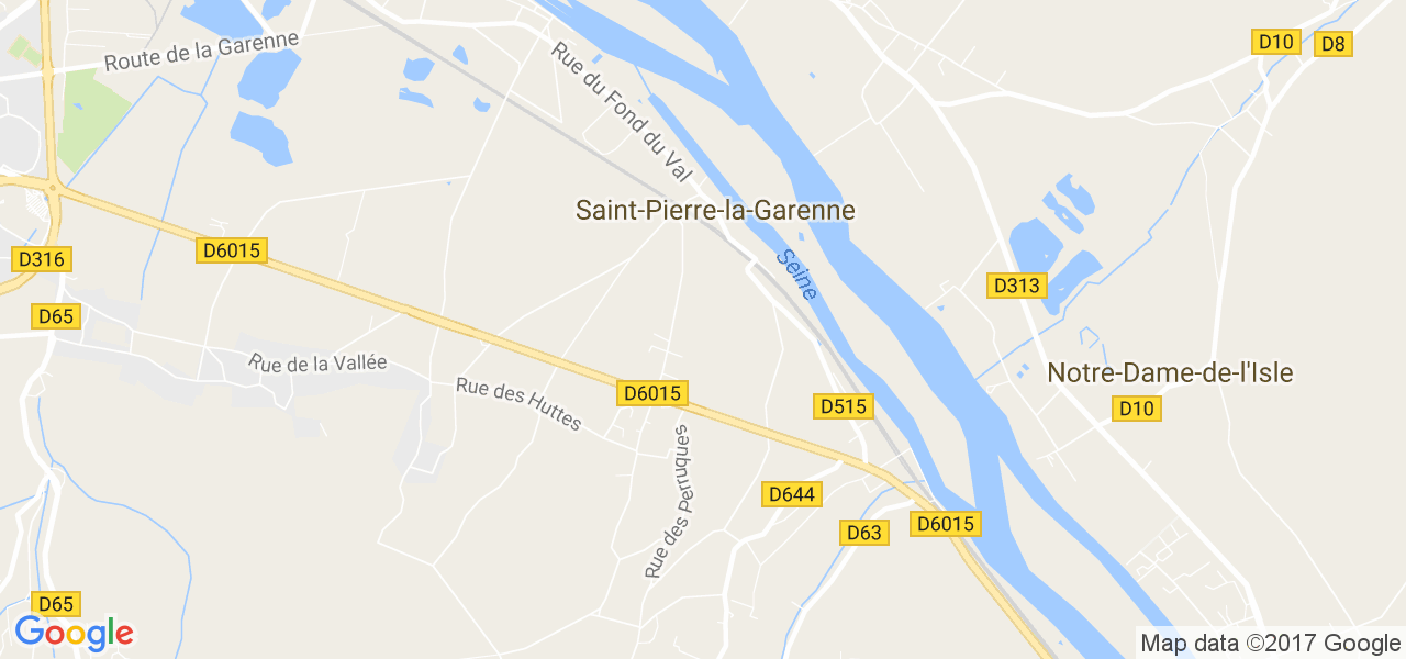 map de la ville de Saint-Pierre-la-Garenne