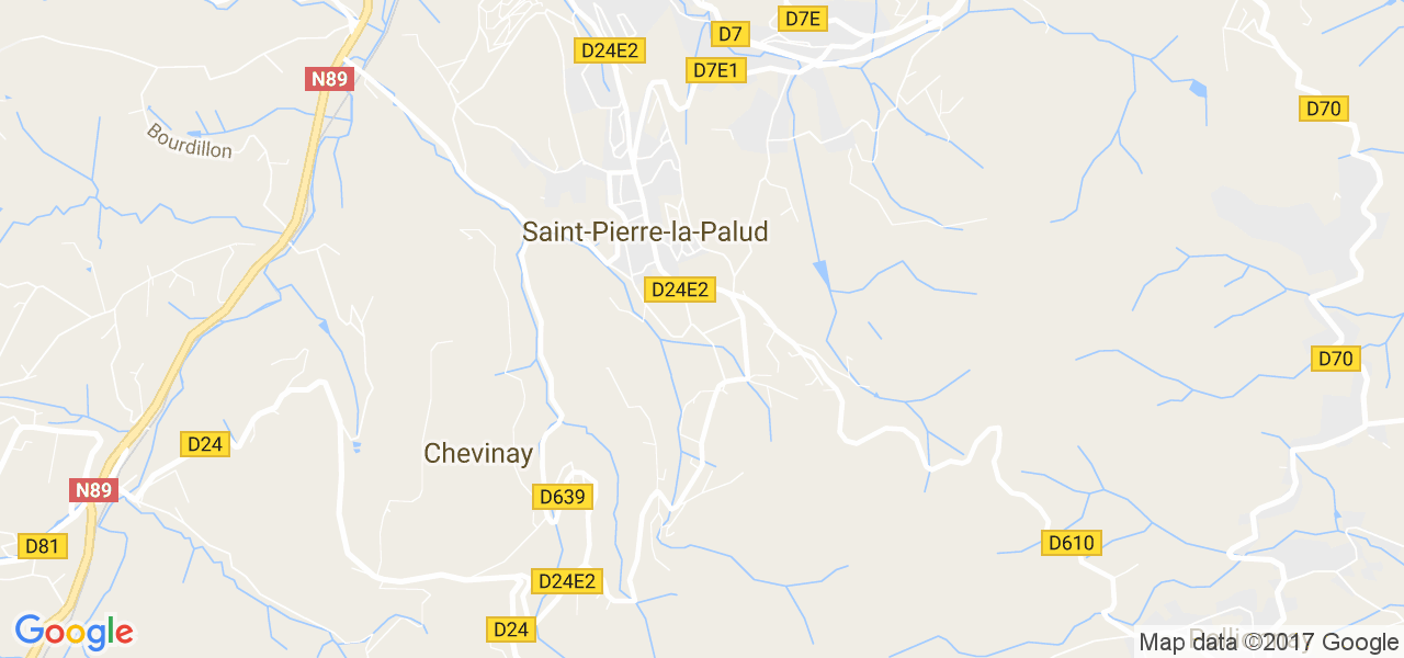 map de la ville de Saint-Pierre-la-Palud