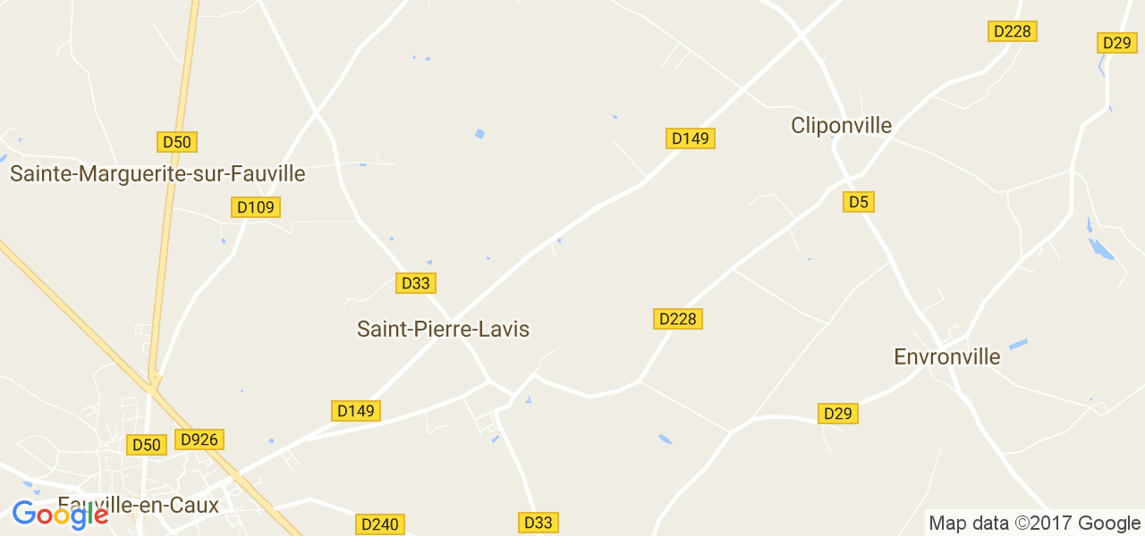 map de la ville de Saint-Pierre-Lavis