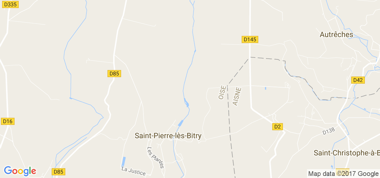 map de la ville de Saint-Pierre-lès-Bitry