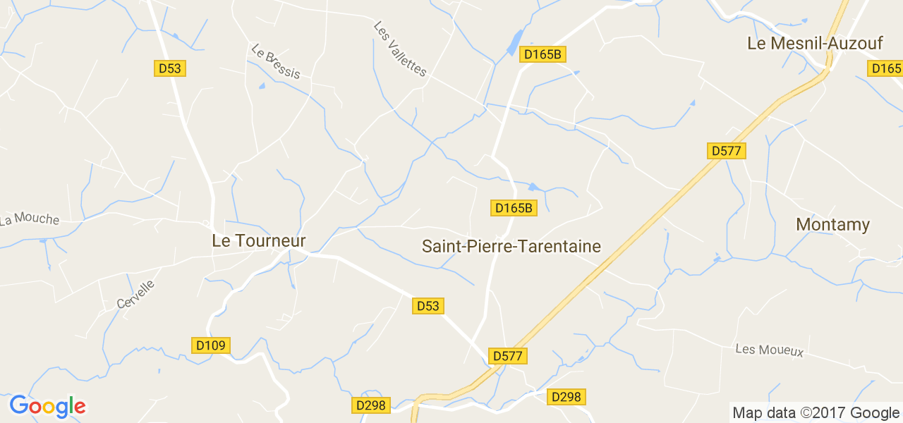 map de la ville de Saint-Pierre-Tarentaine