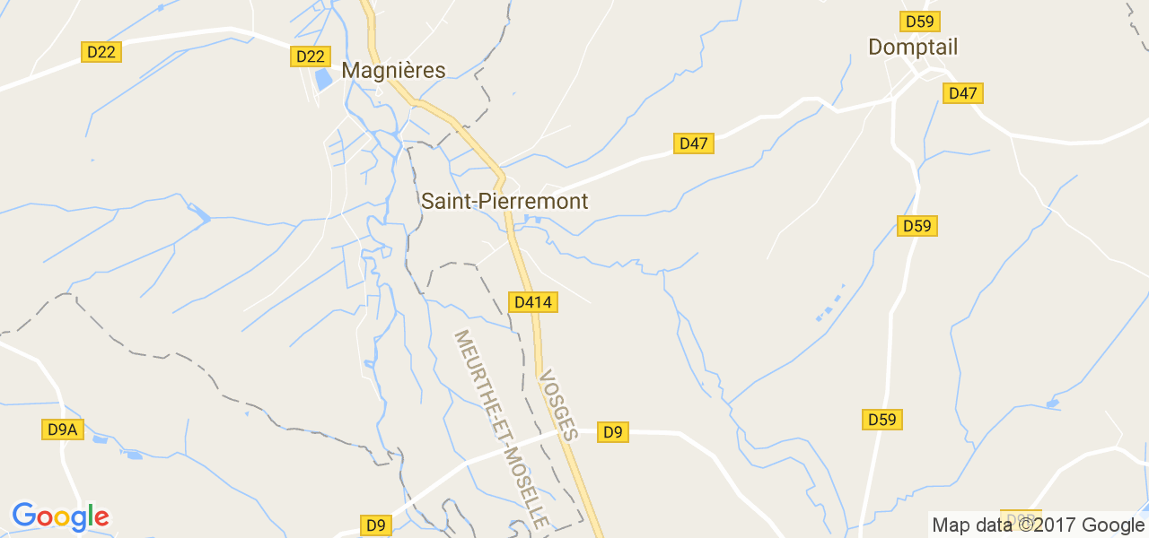 map de la ville de Saint-Pierremont