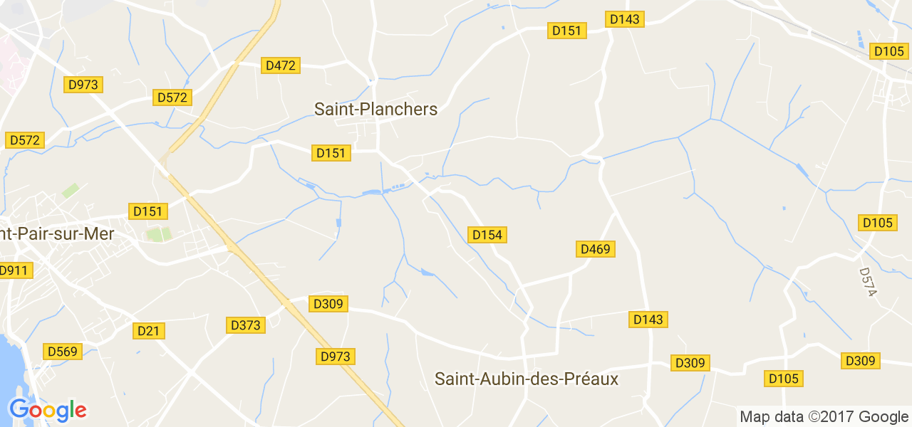 map de la ville de Saint-Planchers