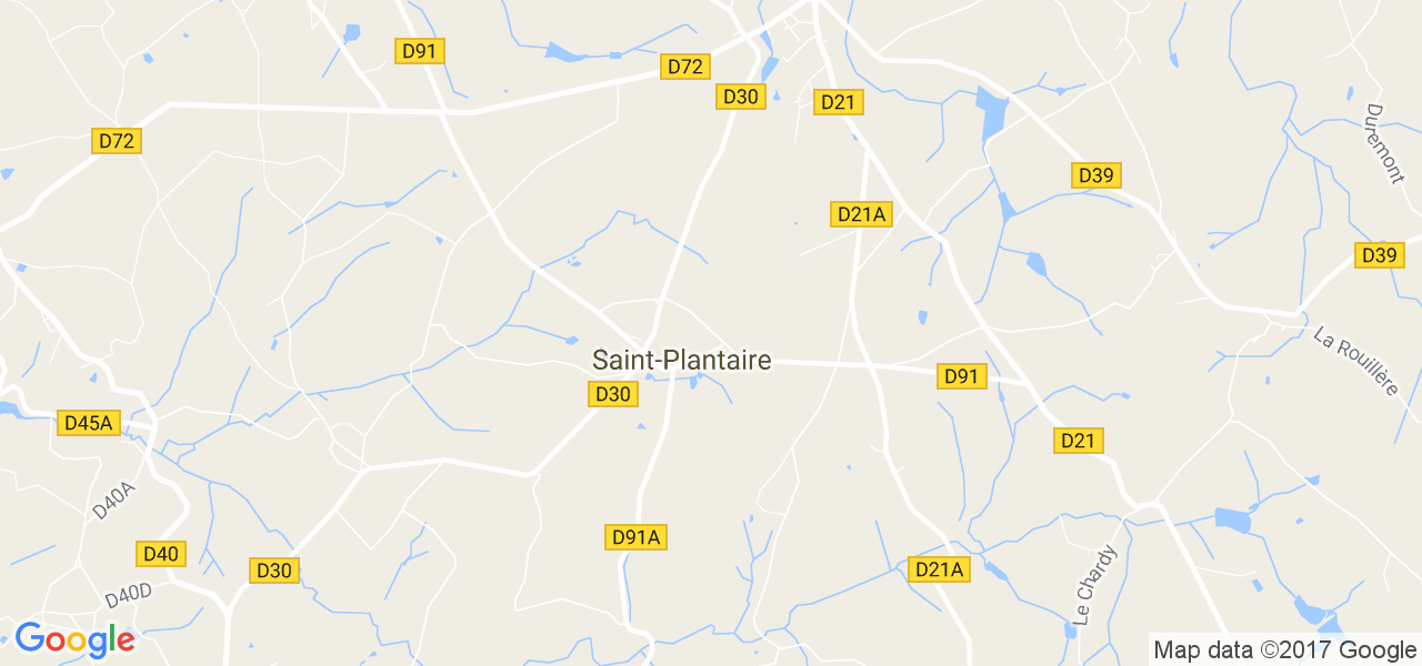 map de la ville de Saint-Plantaire