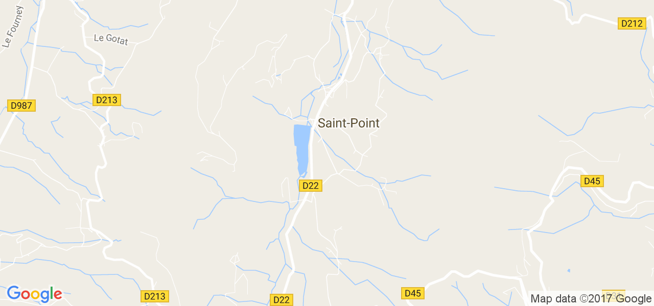 map de la ville de Saint-Point