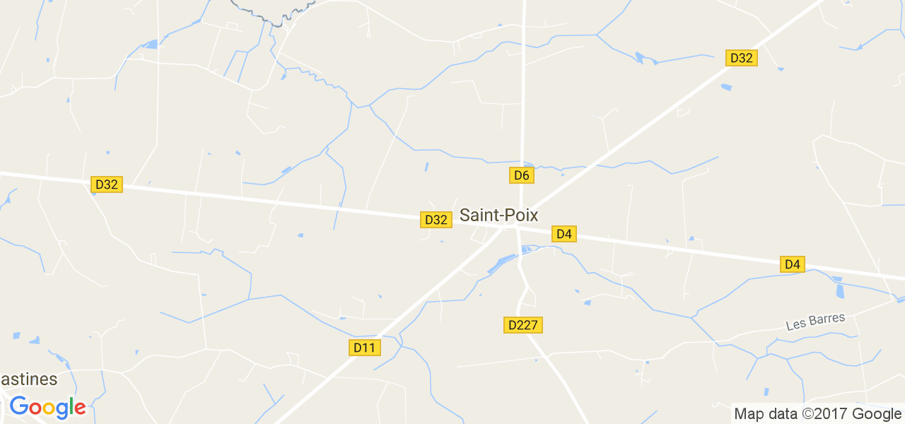 map de la ville de Saint-Poix