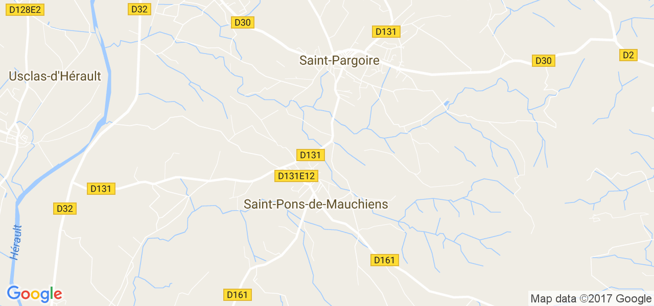 map de la ville de Saint-Pons-de-Mauchiens