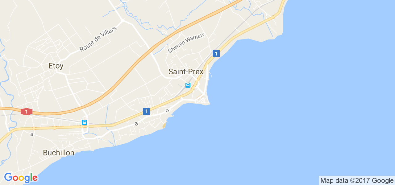 map de la ville de Saint-Prex