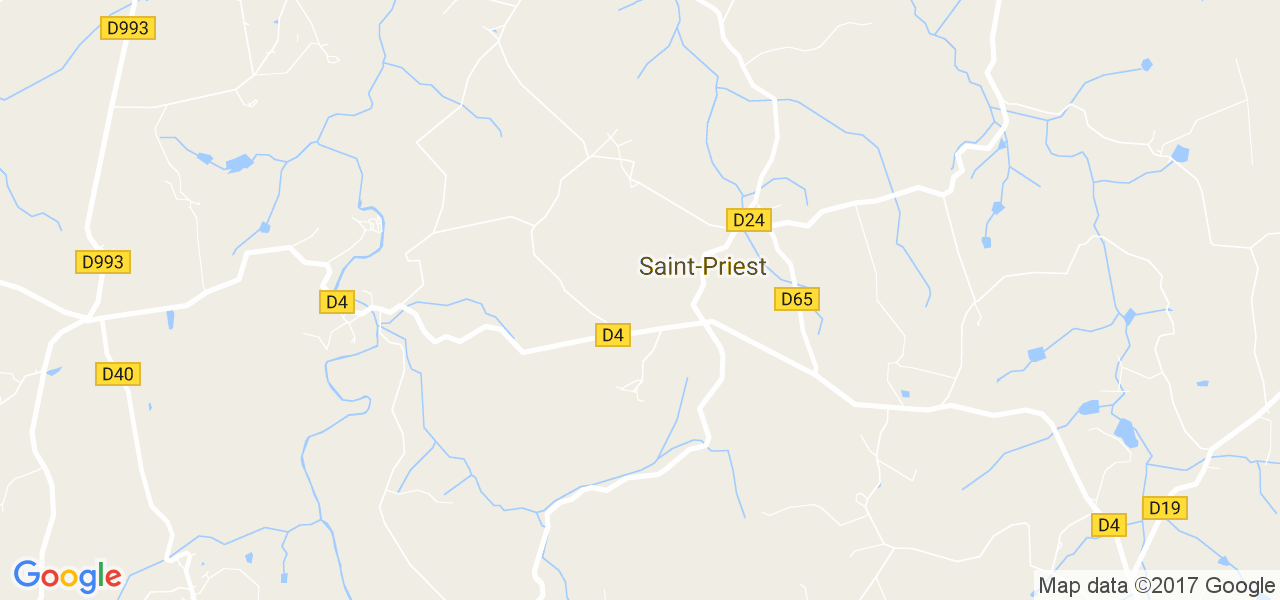 map de la ville de Saint-Priest