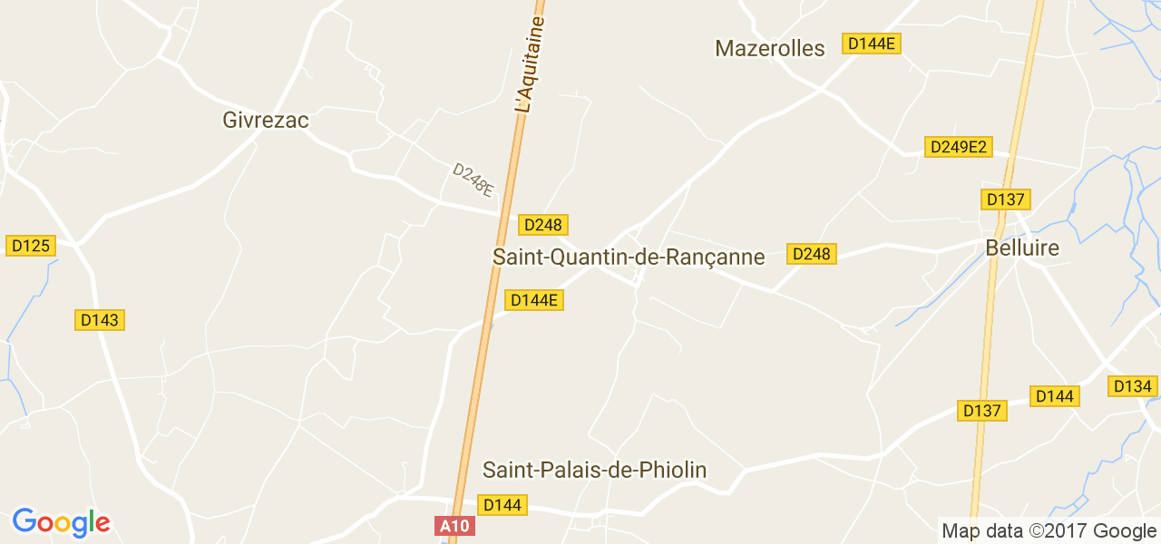 map de la ville de Saint-Quantin-de-Rançanne