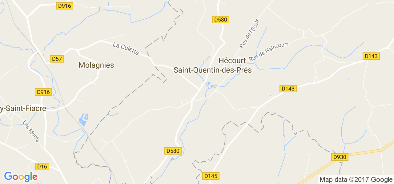 map de la ville de Saint-Quentin-des-Prés