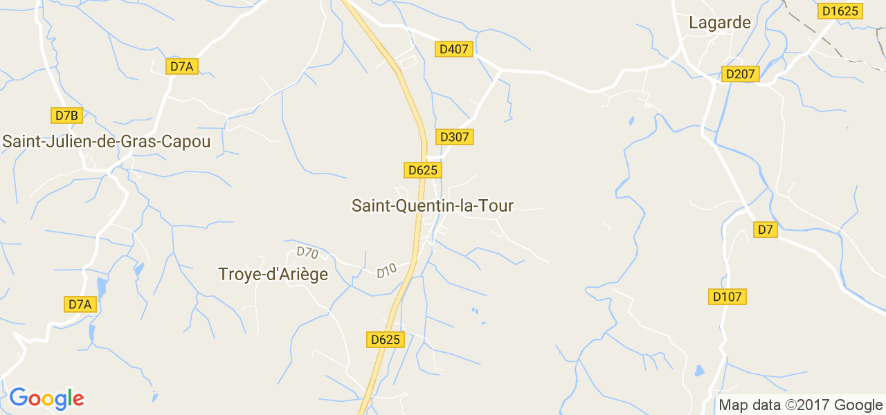 map de la ville de Saint-Quentin-la-Tour