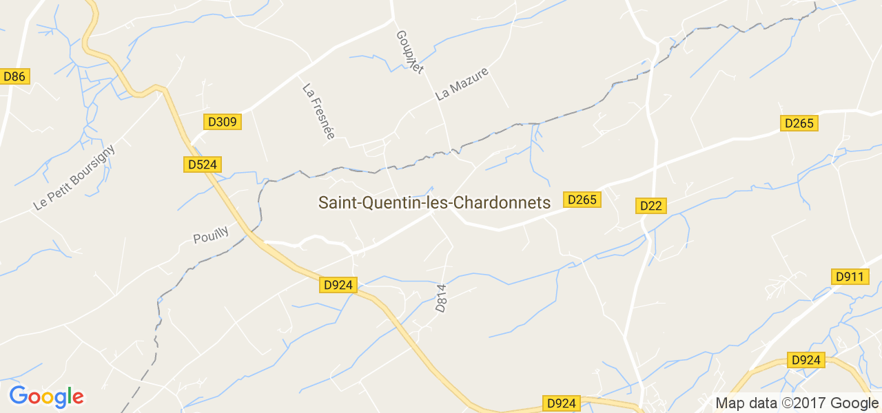 map de la ville de Saint-Quentin-les-Chardonnets