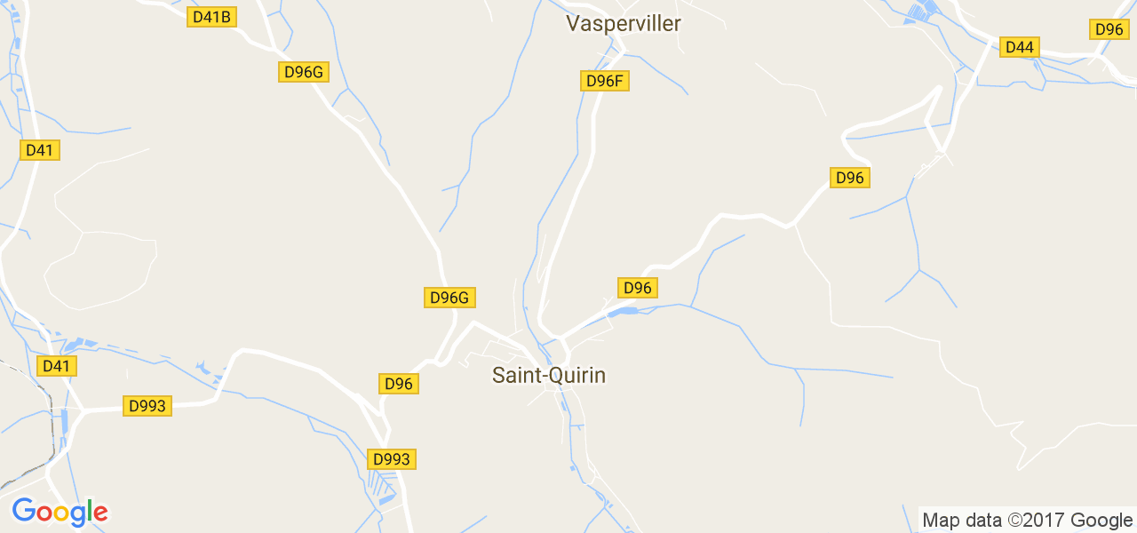 map de la ville de Saint-Quirin