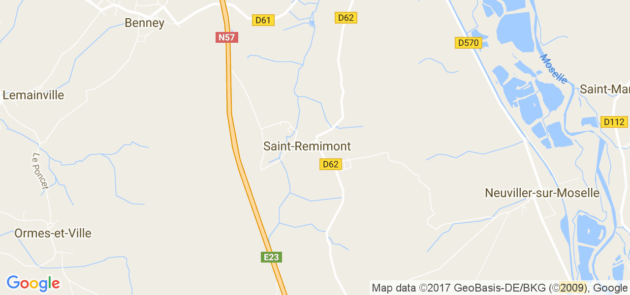 map de la ville de Saint-Remimont