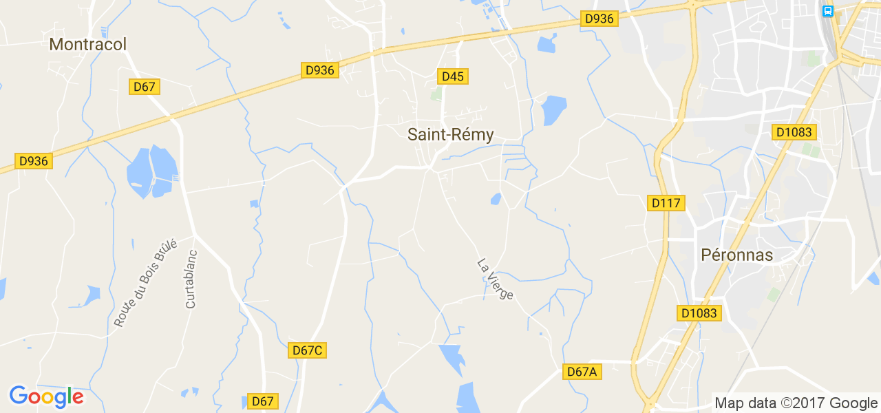 map de la ville de Saint-Rémy