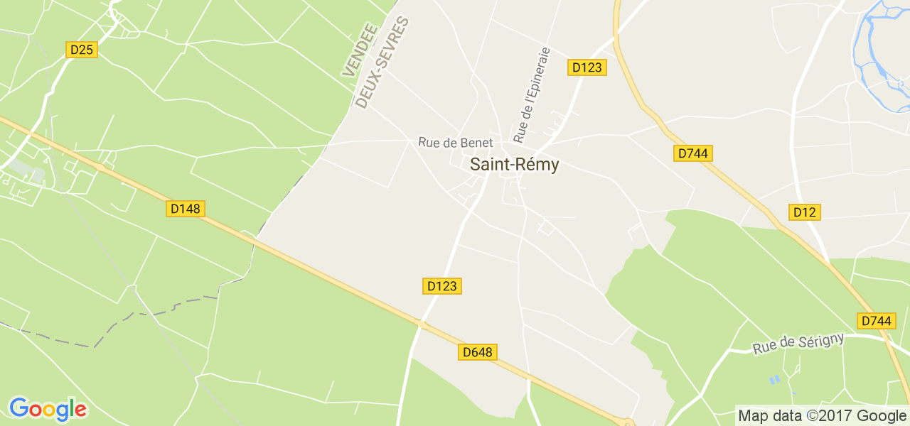 map de la ville de Saint-Rémy