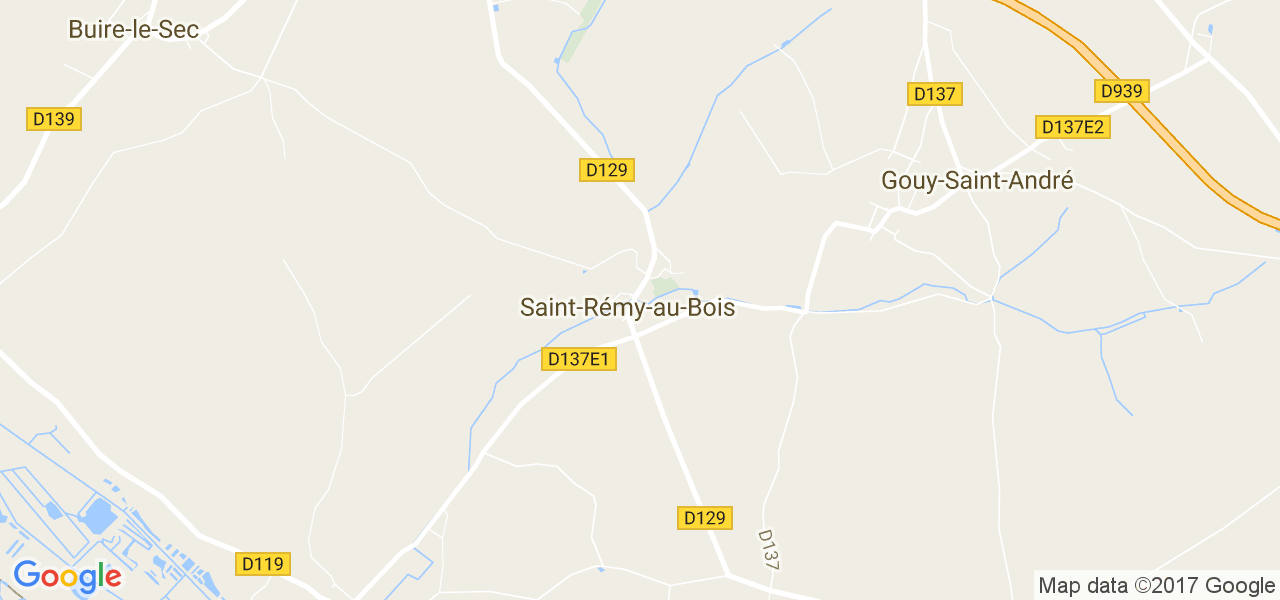 map de la ville de Saint-Rémy-au-Bois