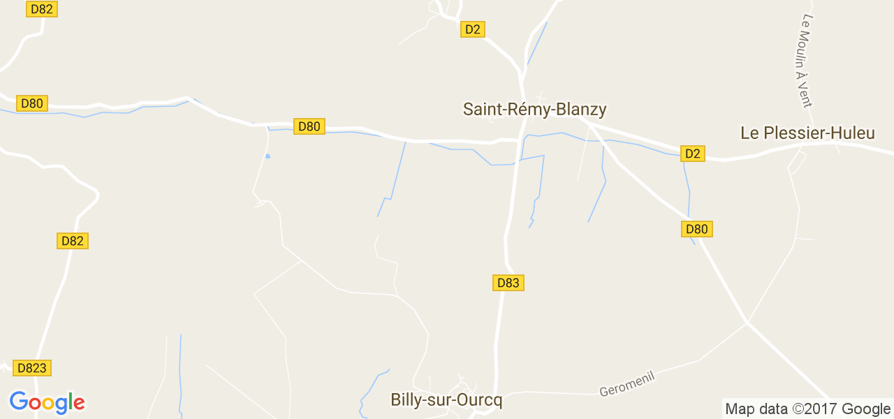 map de la ville de Saint-Rémy-Blanzy