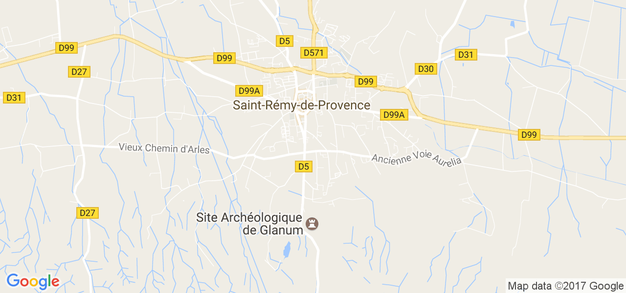 map de la ville de Saint-Rémy-de-Provence