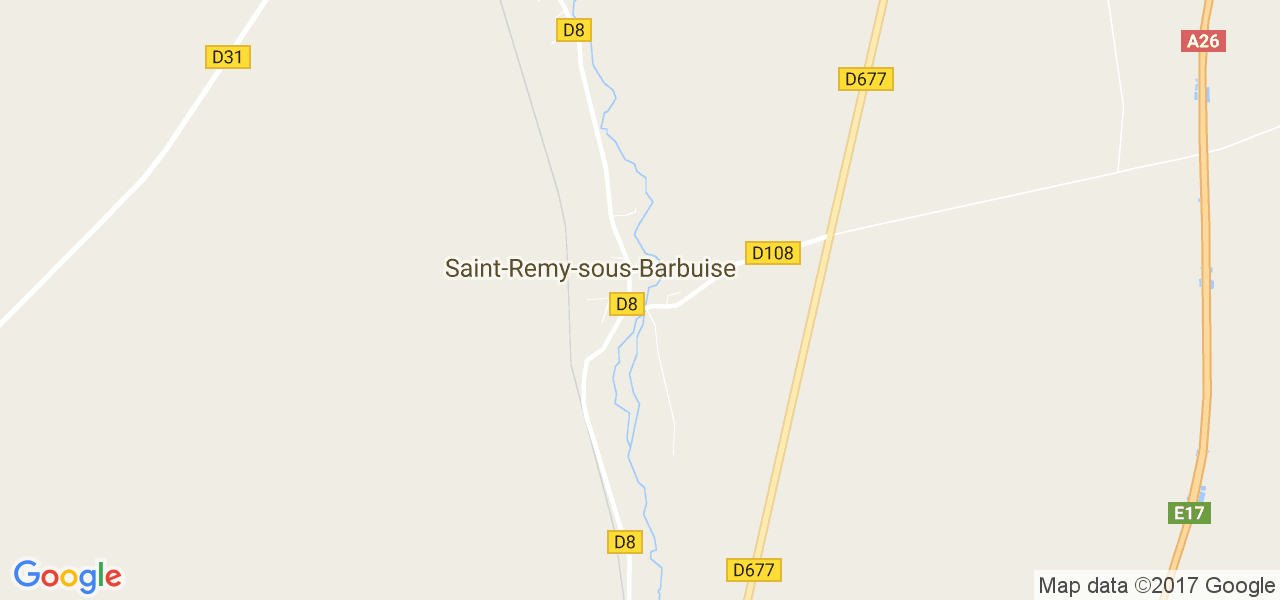 map de la ville de Saint-Remy-sous-Barbuise