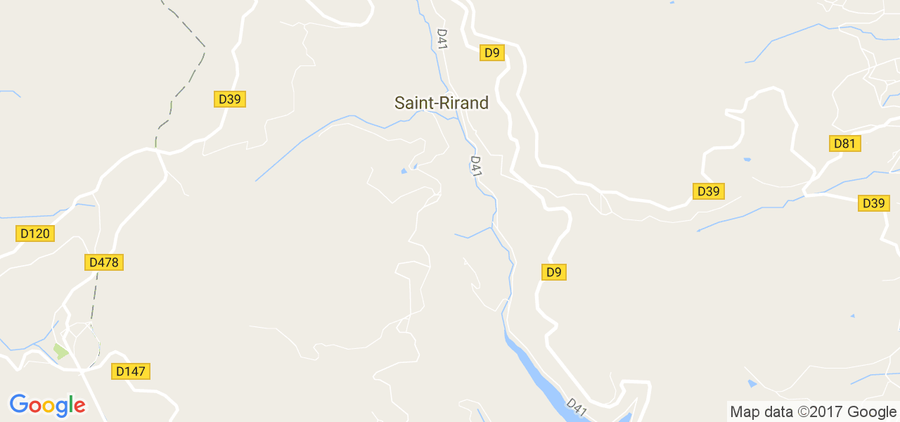 map de la ville de Saint-Rirand