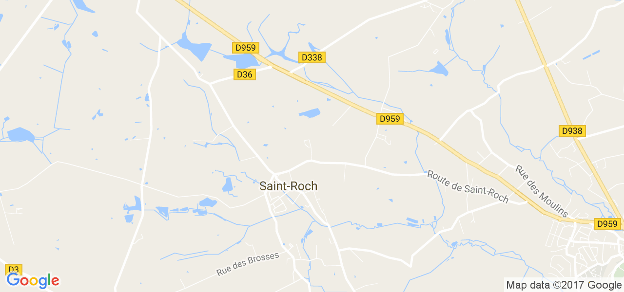 map de la ville de Saint-Roch