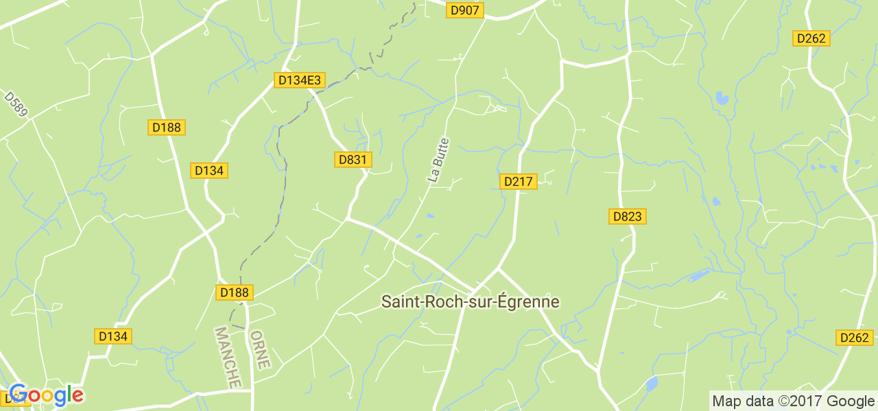 map de la ville de Saint-Roch-sur-Égrenne