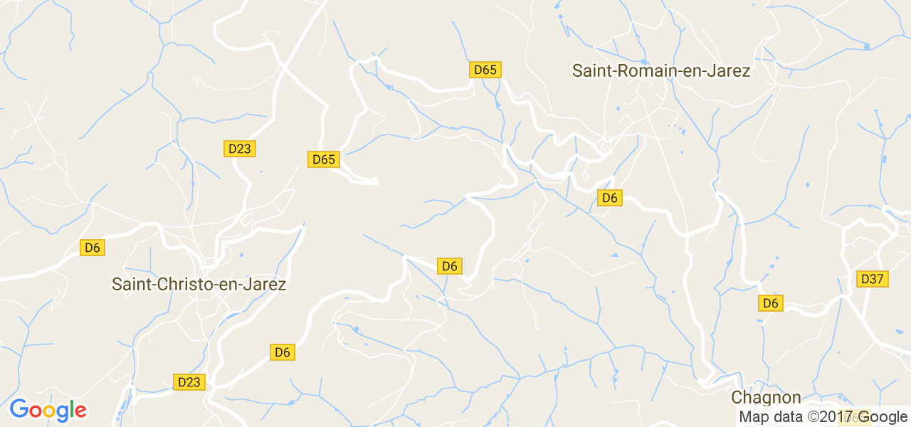 map de la ville de Saint-Romain-en-Jarez