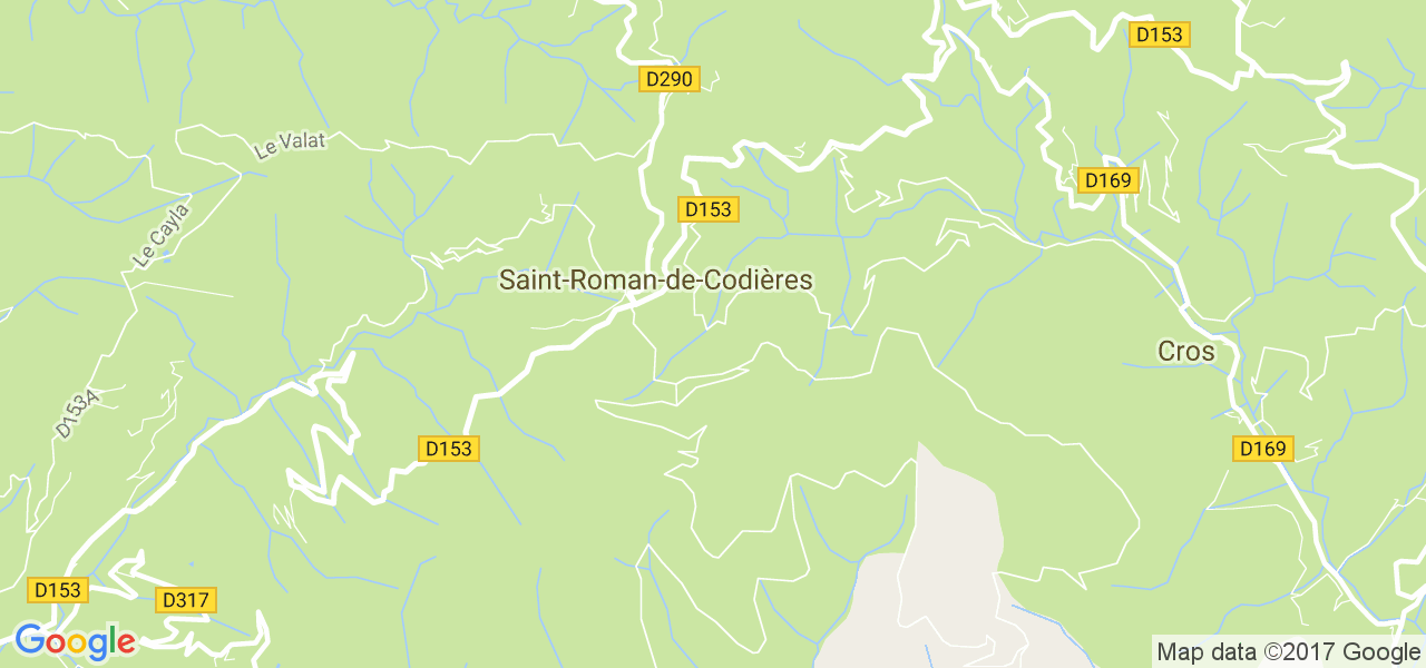 map de la ville de Saint-Roman-de-Codières