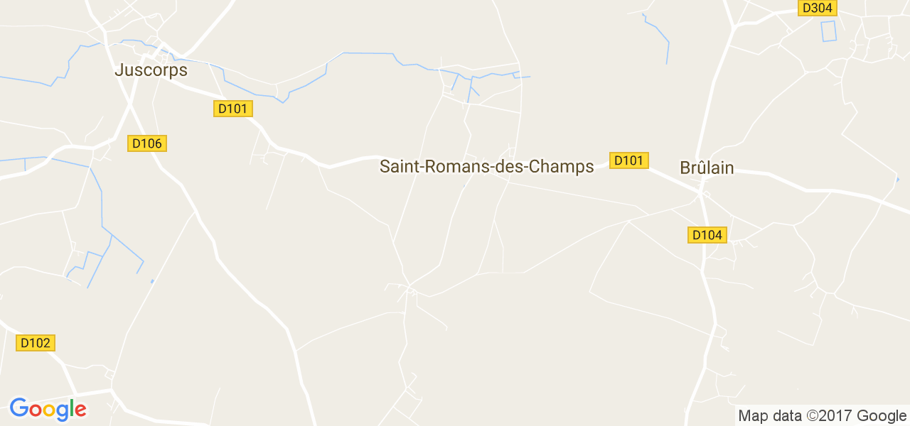 map de la ville de Saint-Romans-des-Champs