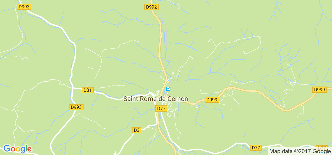 map de la ville de Saint-Rome-de-Cernon