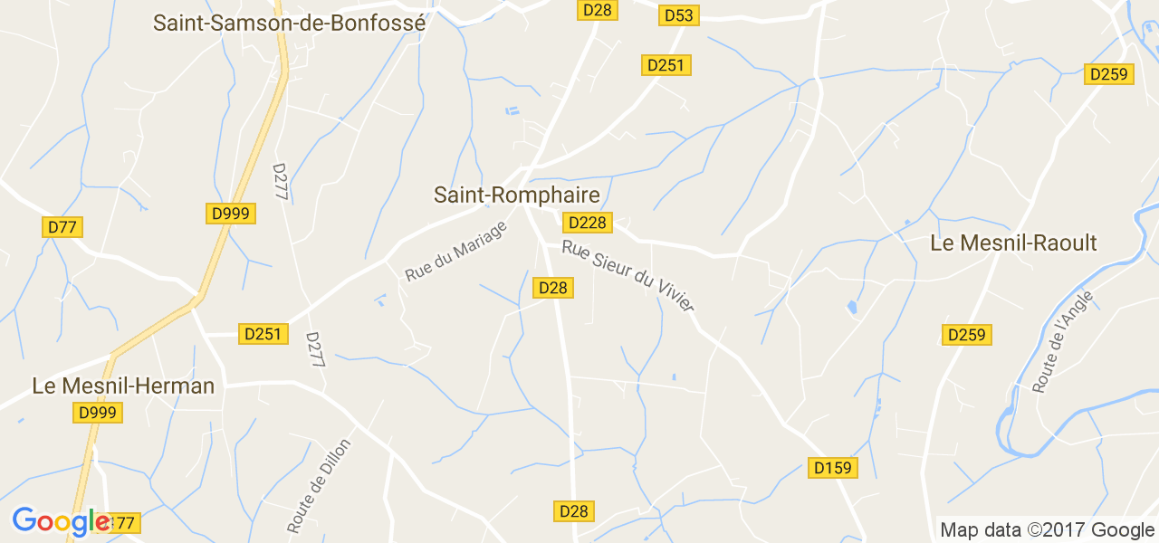 map de la ville de Saint-Romphaire