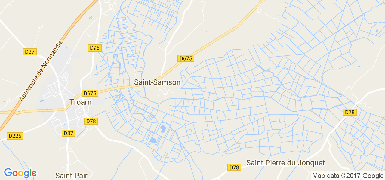 map de la ville de Saint-Samson