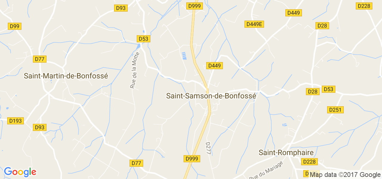 map de la ville de Saint-Samson-de-Bonfossé