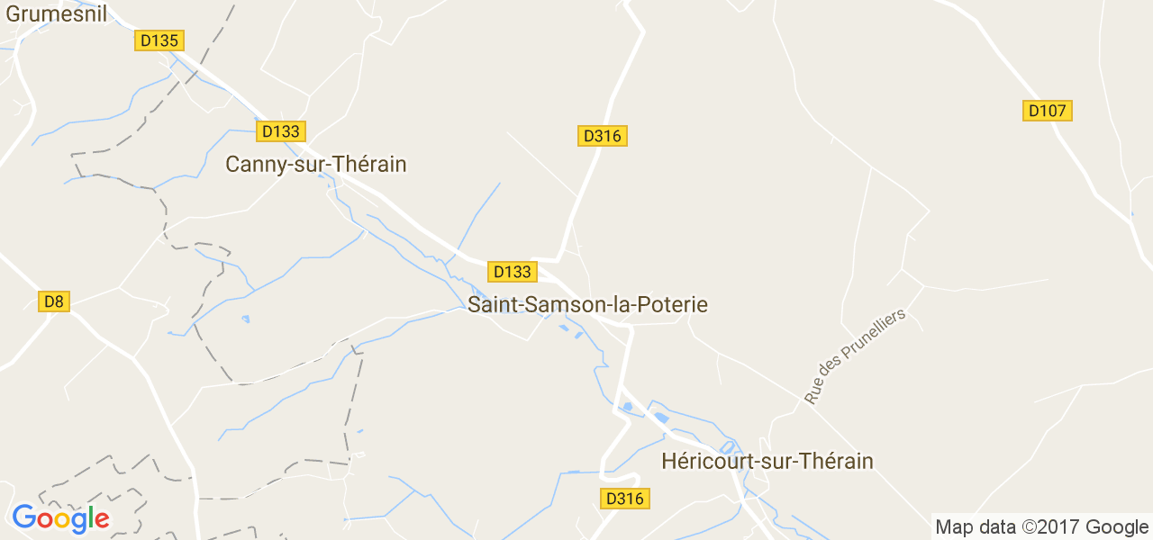 map de la ville de Saint-Samson-la-Poterie