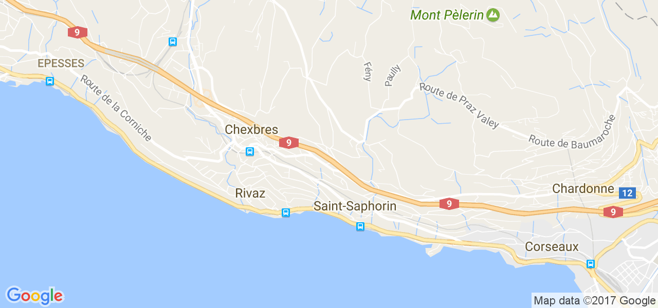 map de la ville de Saint-Saphorin (Lavaux)