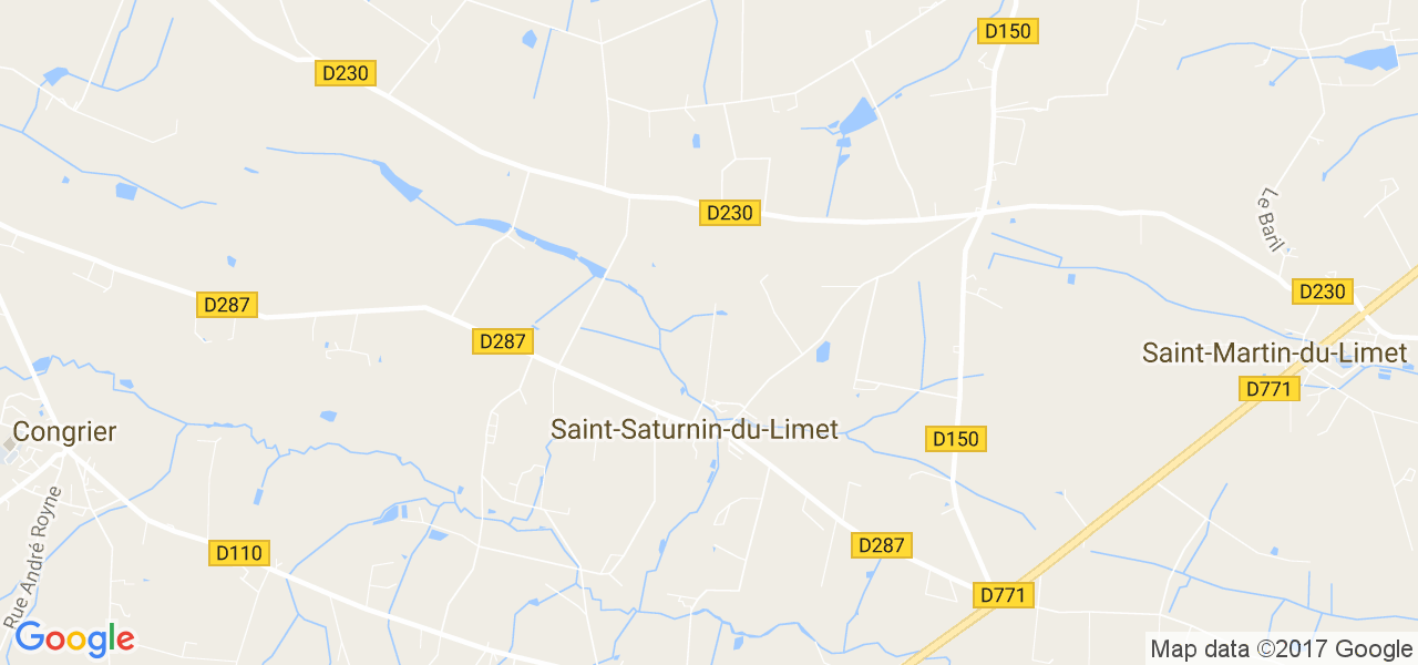 map de la ville de Saint-Saturnin-du-Limet