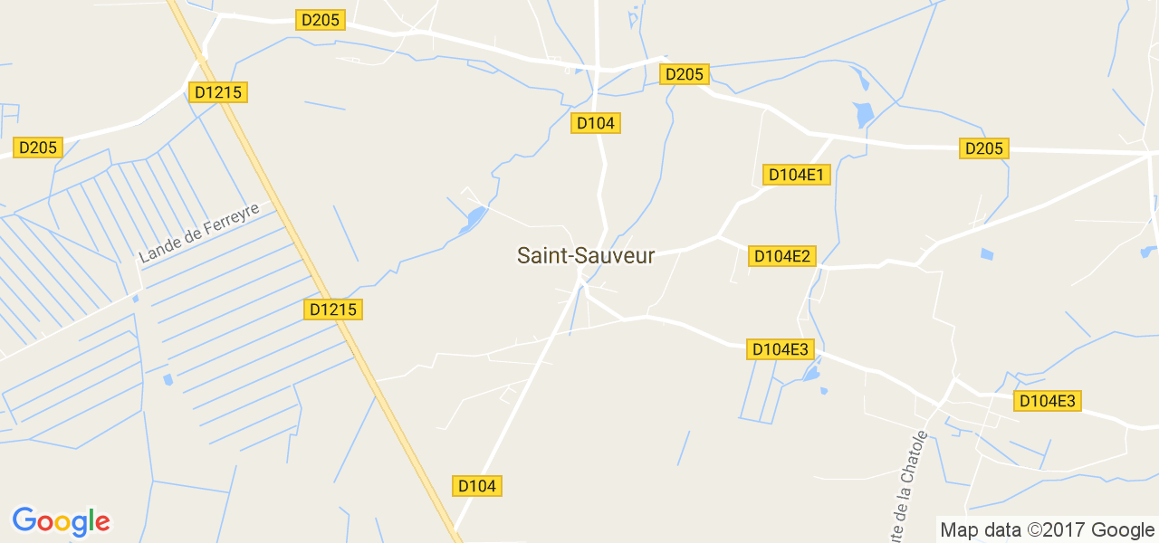 map de la ville de Saint-Sauveur