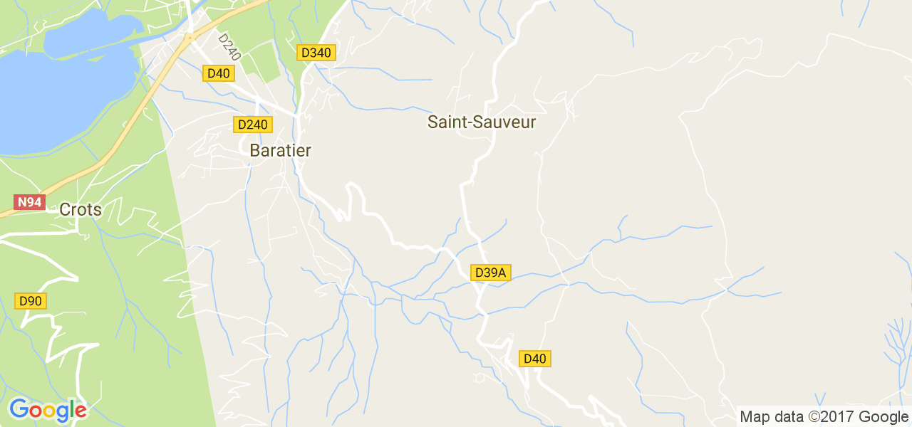 map de la ville de Saint-Sauveur