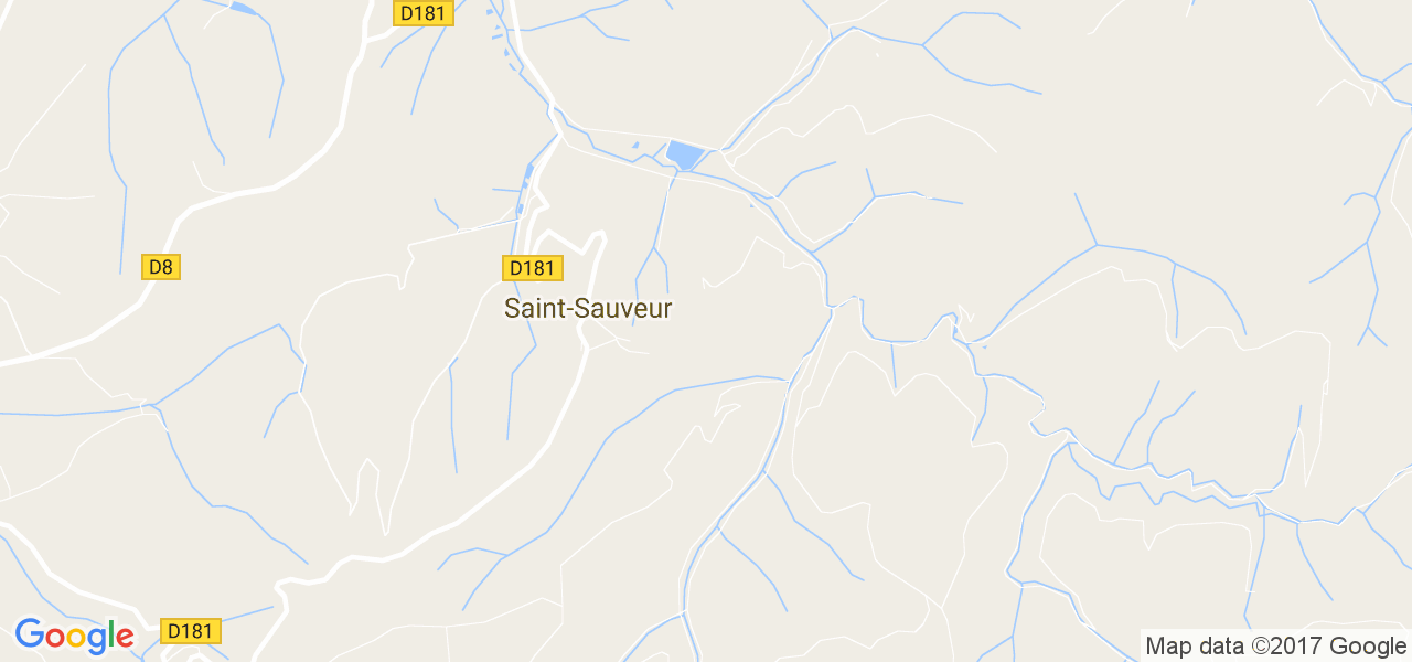 map de la ville de Saint-Sauveur